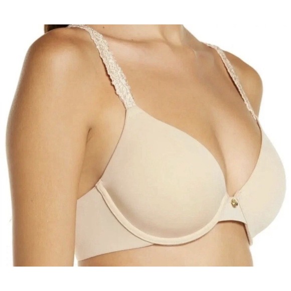 Natori Bra 731080 Rose Dream Custom Coverage Underwire Nude US 34DDD UK 34E - Picture 2 of 11